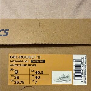 ASICS Gel-Rocket 11 Women's Sneakers - White and Silver